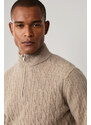 PULÓVER HACKETT LONDON LAMBSWOOL CABLE HZIP