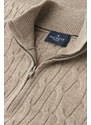 PULÓVER HACKETT LONDON LAMBSWOOL CABLE HZIP