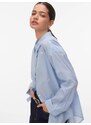 VERO MODA Blúz 'VMOdona' világoskék / fehér