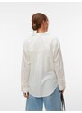 VERO MODA Blúz 'VMOdona' sárga / fehér