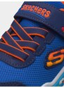 SKECHERS Sportcipő 'Play Scene' kék / sötétkék / narancs / piros