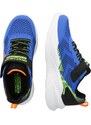 SKECHERS Sportcipő 'METEOR-LIGHTS 2.0' türkiz / neonzöld / sötét narancssárga / fekete